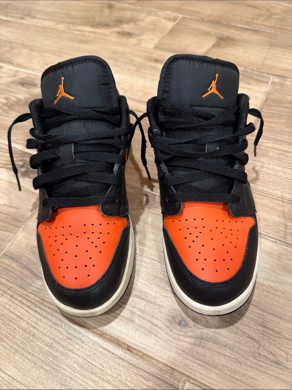 Nike Air Jordan Low Sneakers - Black & Orange